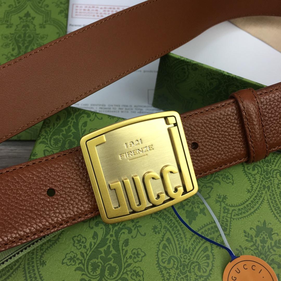 Gucci Leather Belt  35mm - FashionPlug