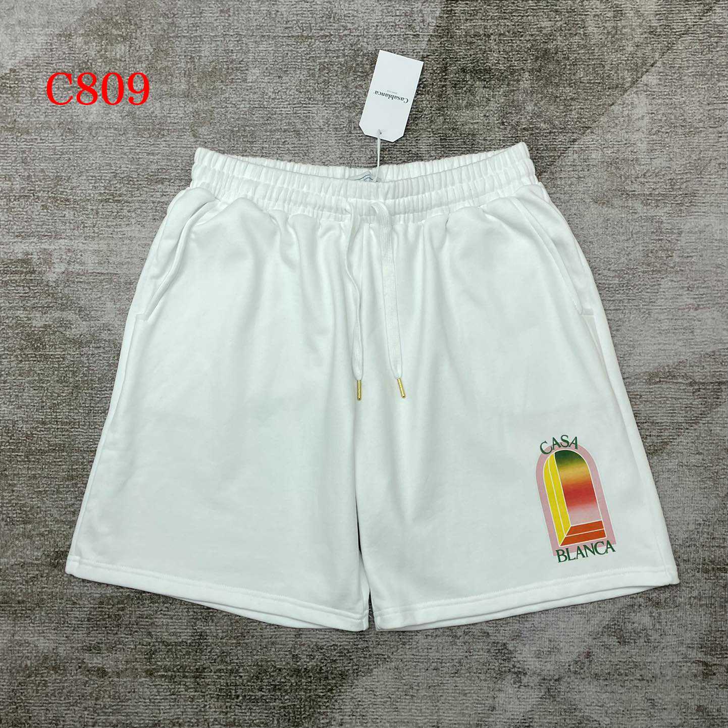 Casablanca Sweat Shorts   c809 - FashionPlug