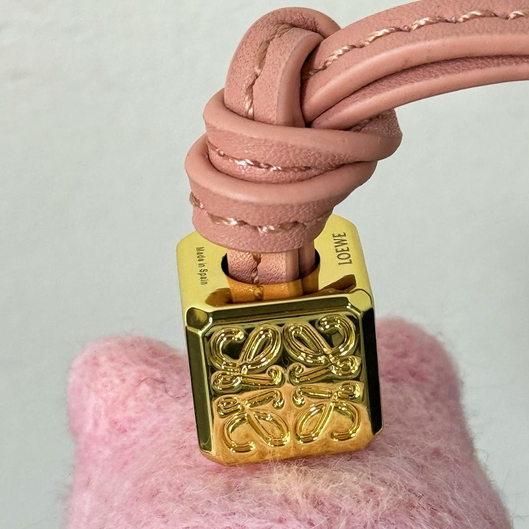 Loewe Pig Charm In Felt - FashionPlug