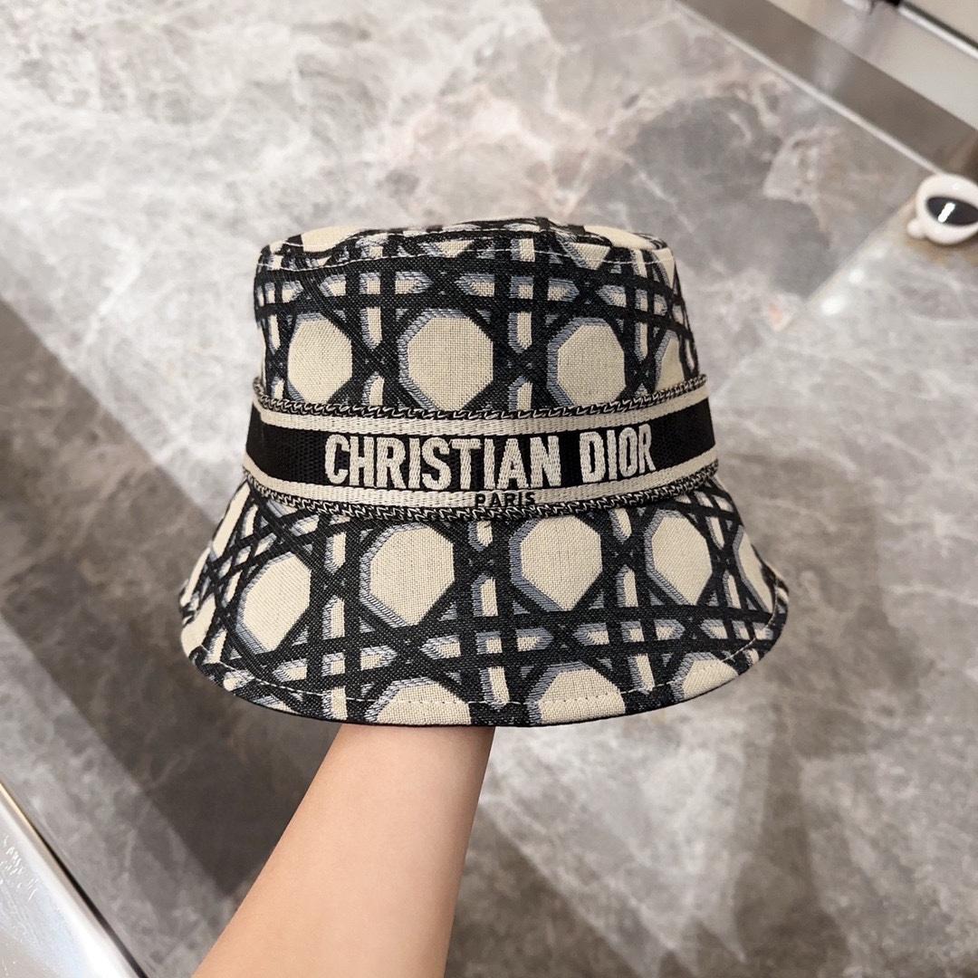 Dior D-Bobby Macrocannage Small Brim Bucket Hat - FashionPlug