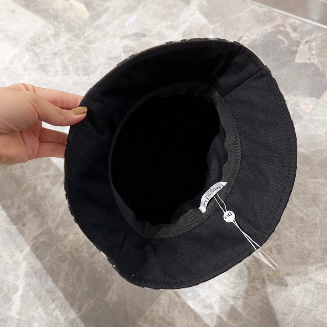 Dior D-Bobby Macrocannage Small Brim Bucket Hat - FashionPlug