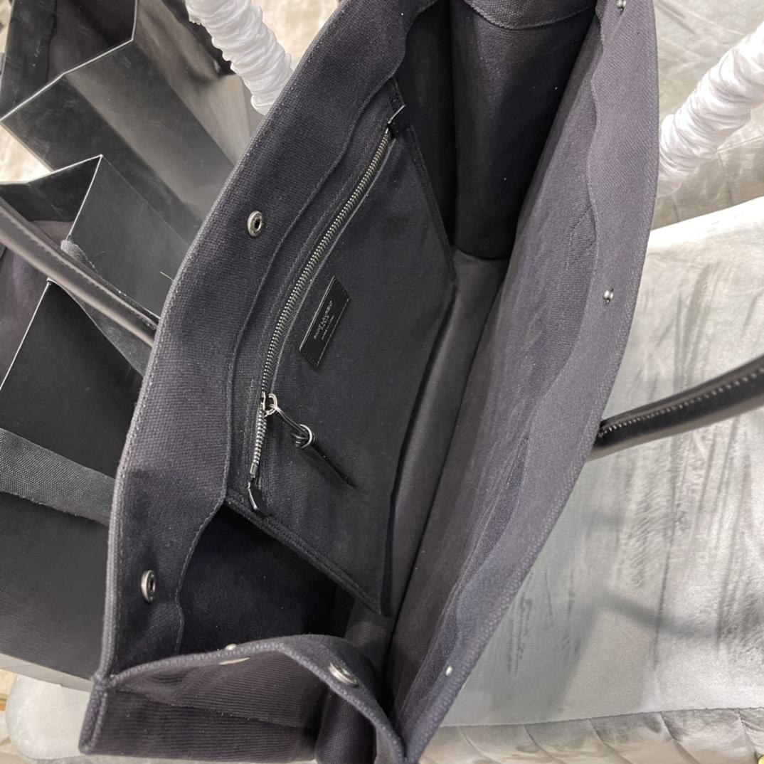 Saint Laurent Rive Gauche Woven Tote Bag   48×36×16cm - FashionPlug