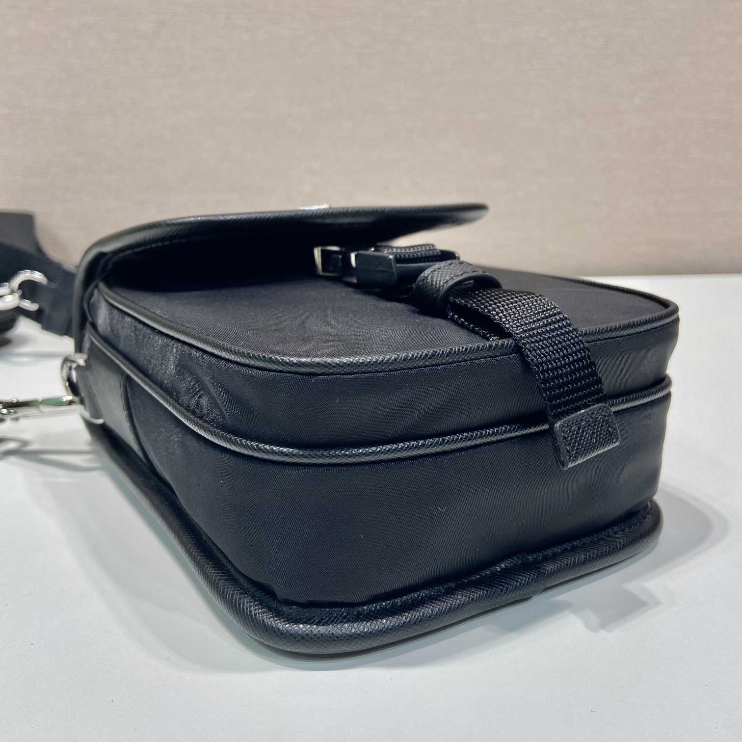 Prada Re-Nylon And Saffiano Leather Shoulder Bag - FashionPlug