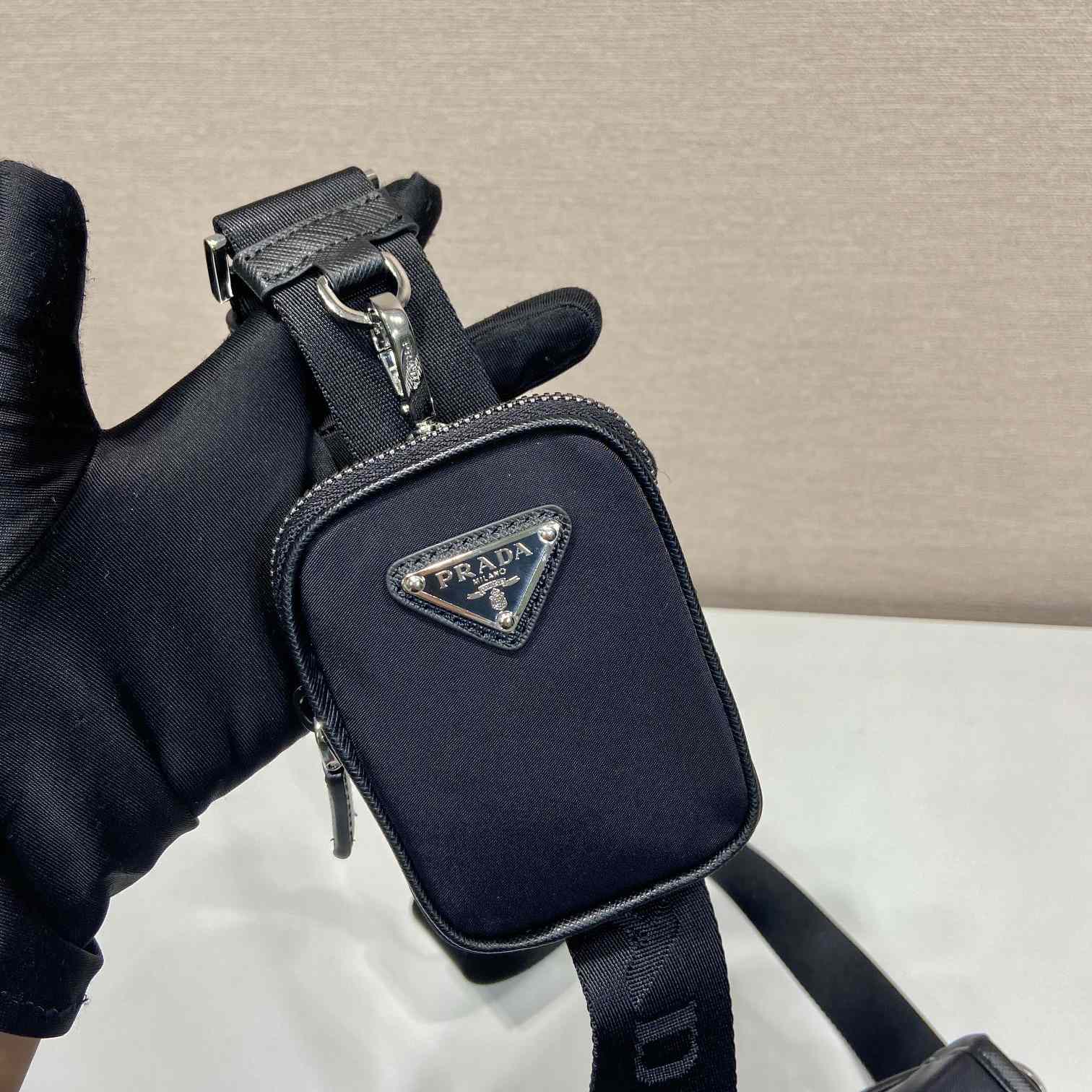 Prada Re-Nylon And Saffiano Leather Shoulder Bag - FashionPlug