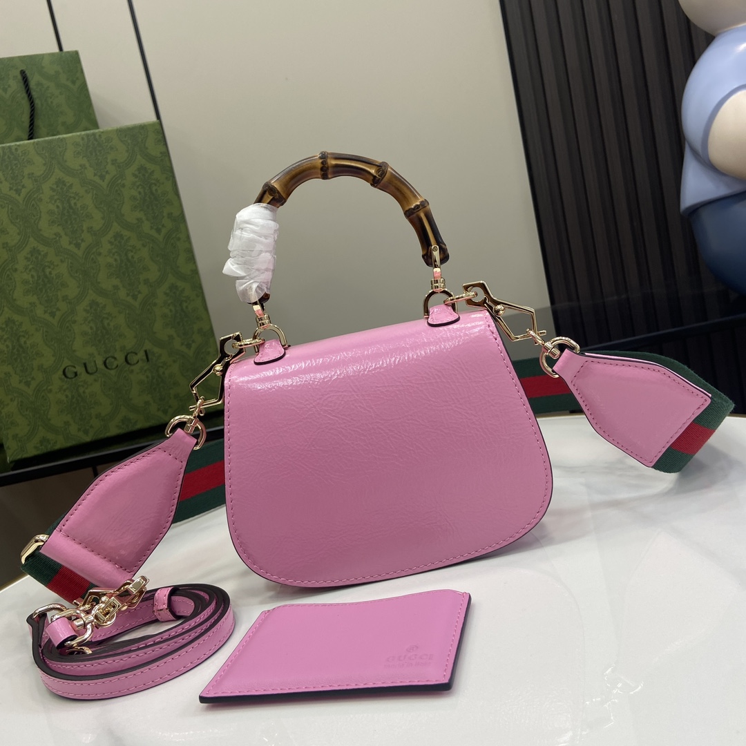 Gucci Bamboo 1947 Mini Top Handle Bag - FashionPlug