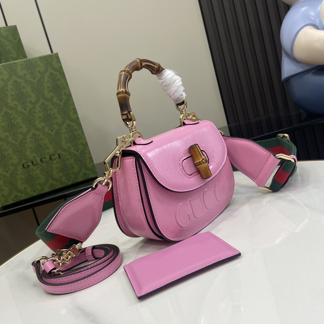 Gucci Bamboo 1947 Mini Top Handle Bag - FashionPlug