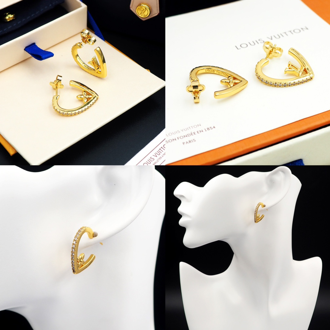 Louis Vuitton My LV Love Earrings   M01616 - FashionPlug