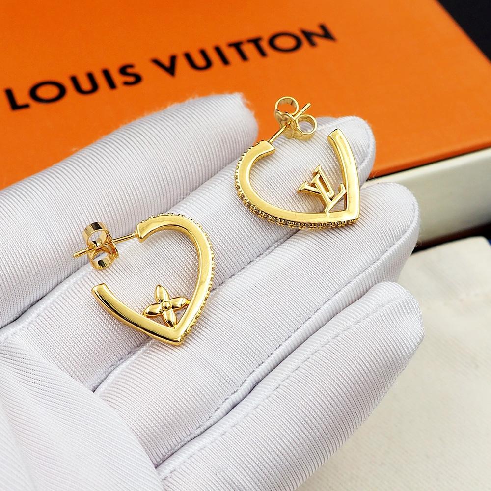 Louis Vuitton My LV Love Earrings   M01616 - FashionPlug