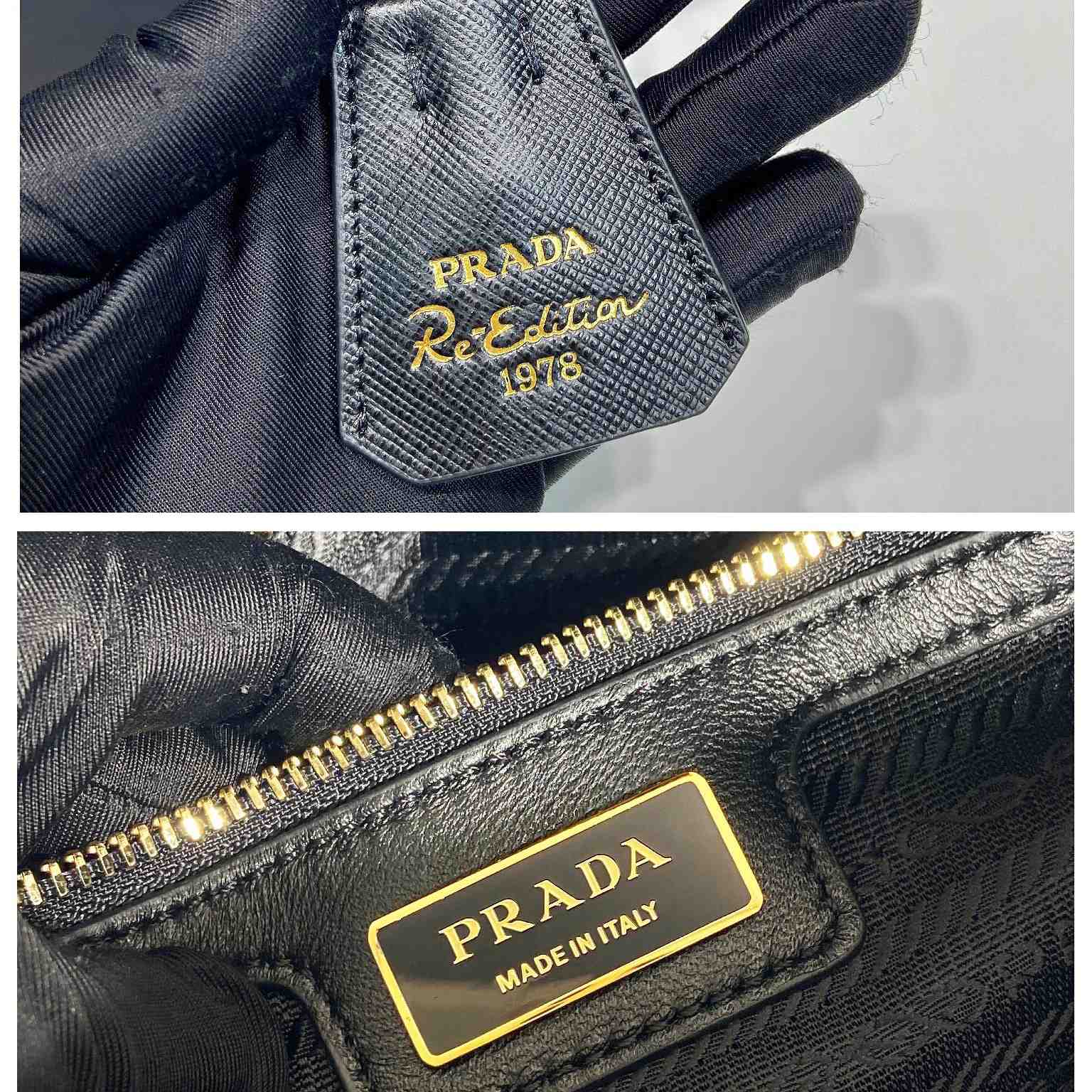 Prada Re-Edition 1978 Medium Re-Nylon And Saffiano Leather Top-handle Bag - FashionPlug