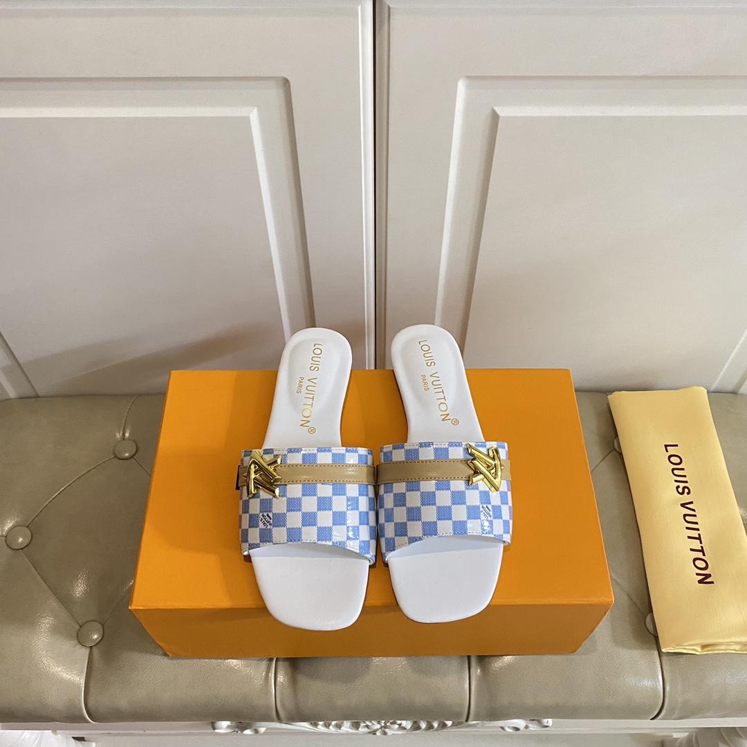 Louis Vuitton Neo Revival Flat Mule   1ACSNC - FashionPlug
