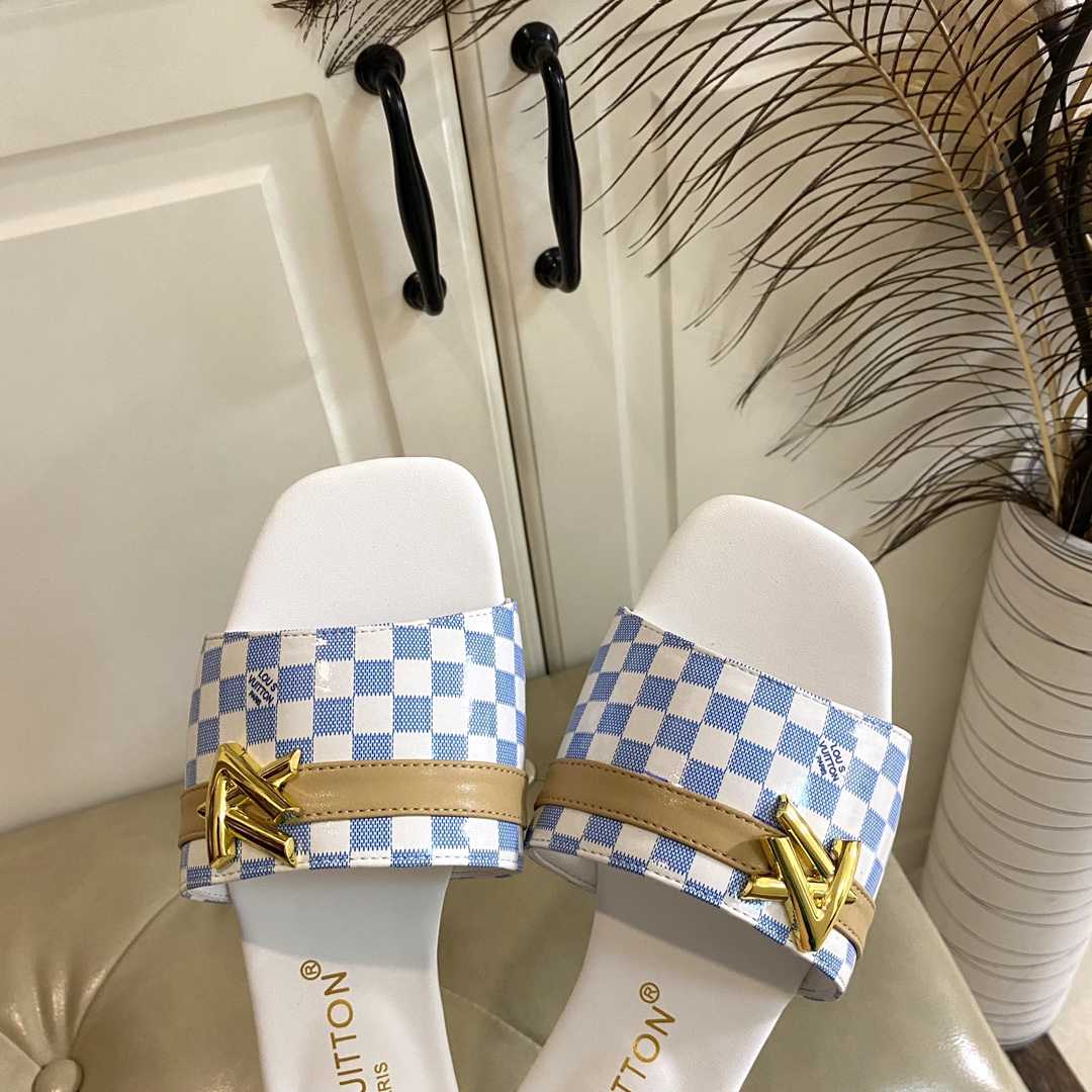 Louis Vuitton Neo Revival Flat Mule   1ACSNC - FashionPlug