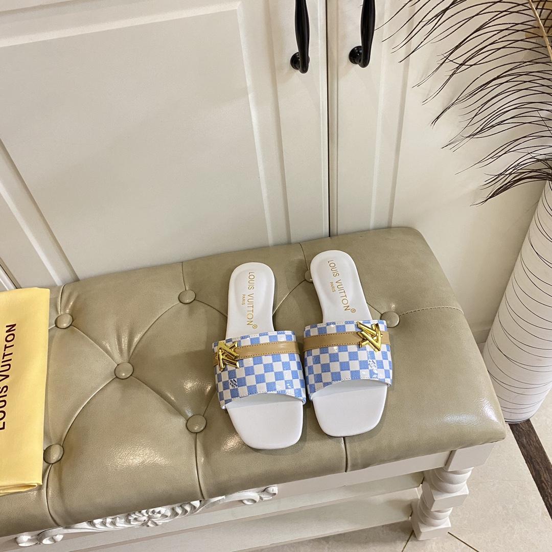 Louis Vuitton Neo Revival Flat Mule   1ACSNC - FashionPlug