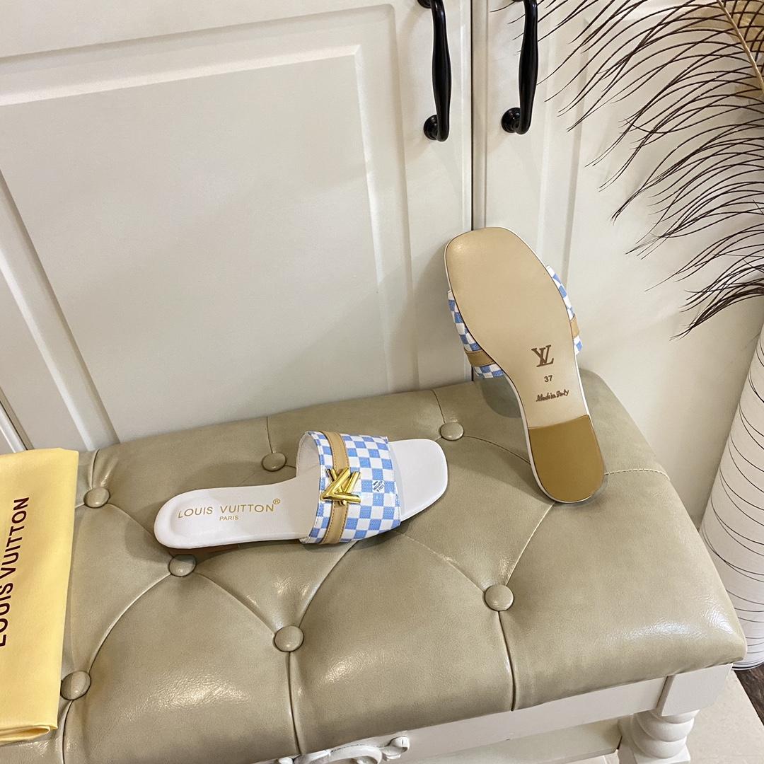 Louis Vuitton Neo Revival Flat Mule   1ACSNC - FashionPlug