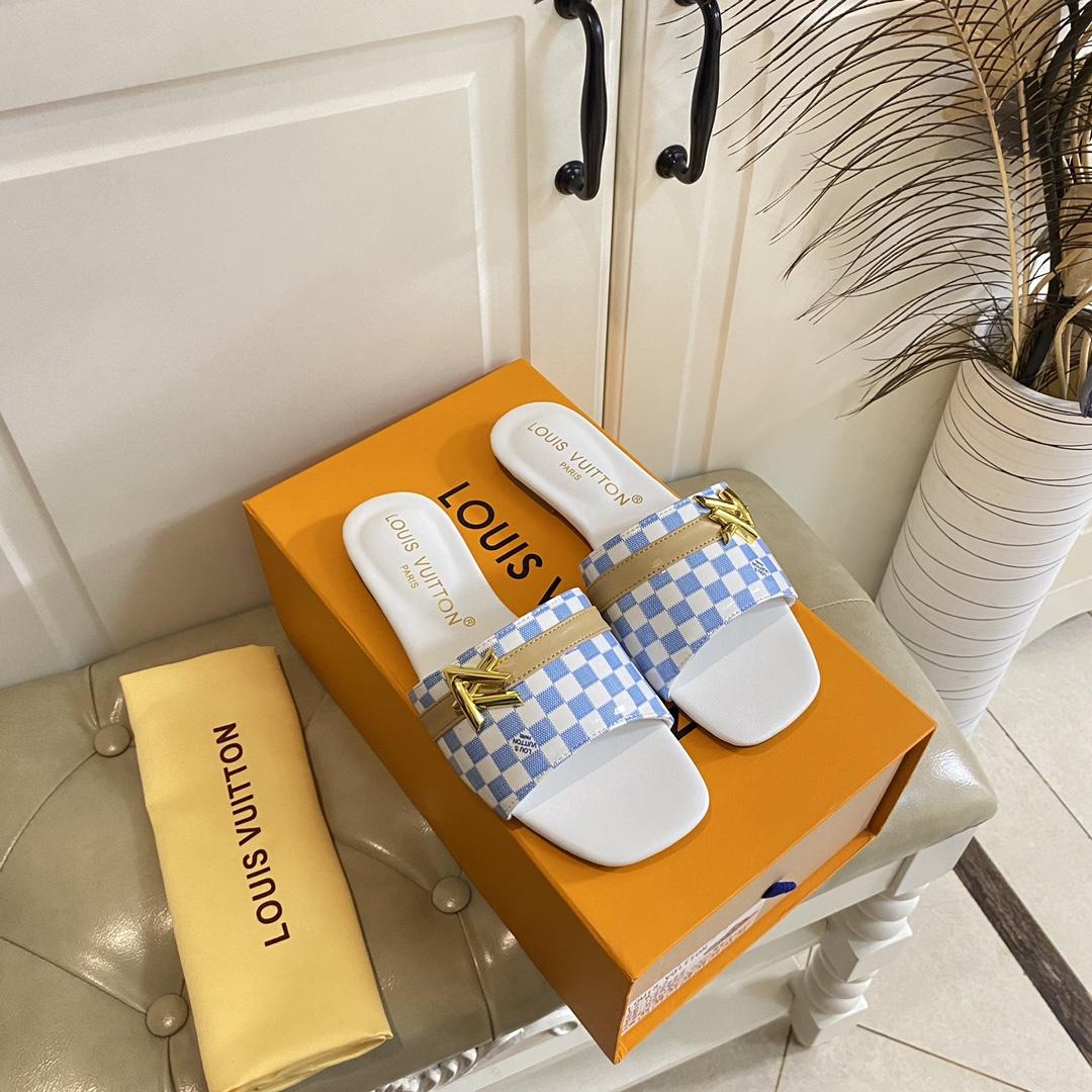 Louis Vuitton Neo Revival Flat Mule   1ACSNC - FashionPlug