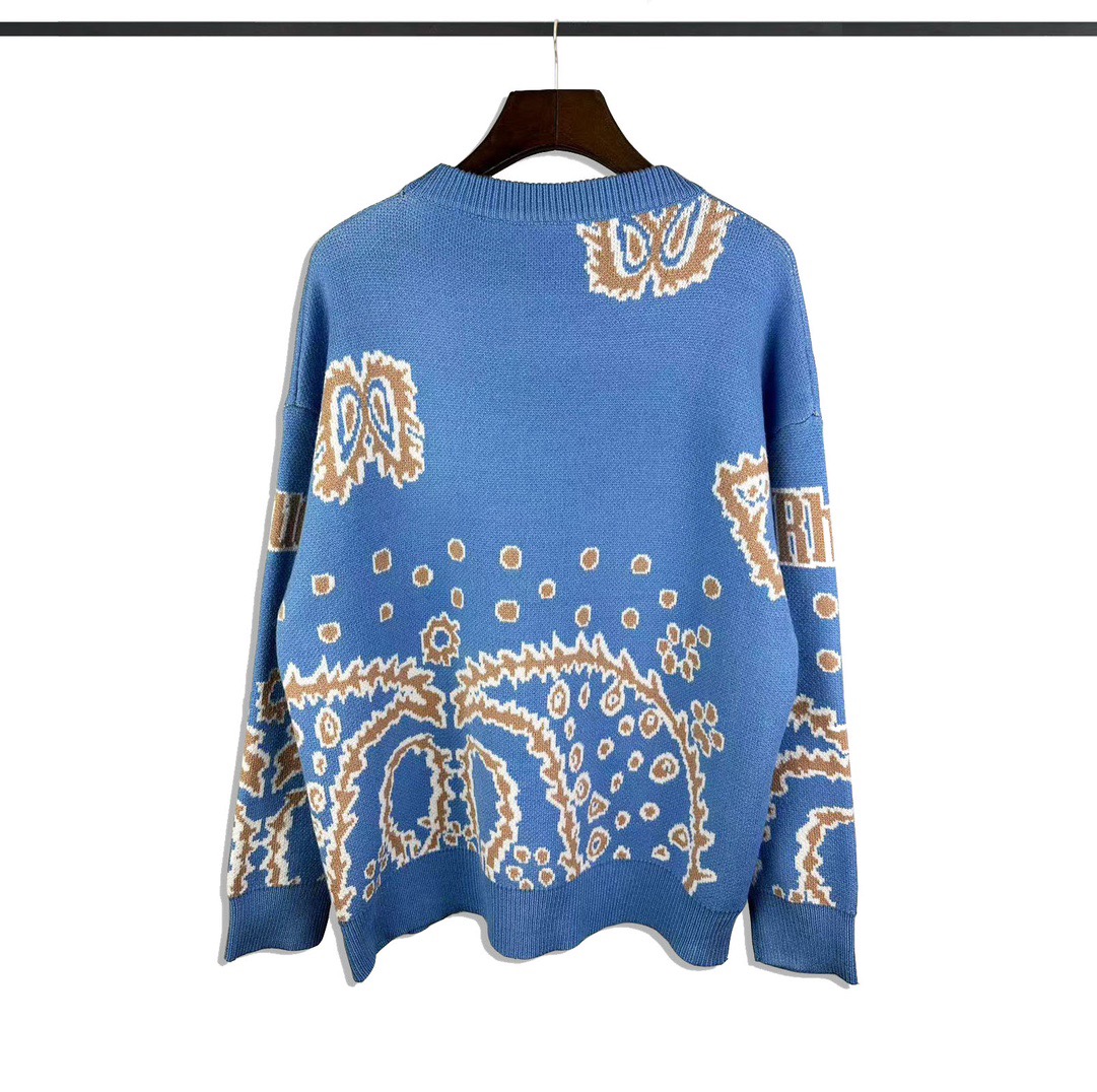 Rhude Bandana Knit Crewneck  (50% Off Sale) yf1197 - FashionPlug