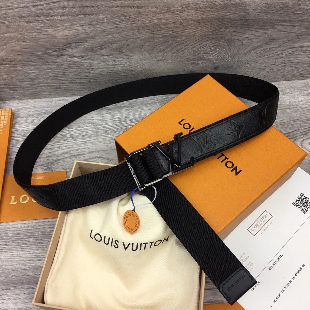Louis Vuitton Monogram Belt  35mm - FashionPlug