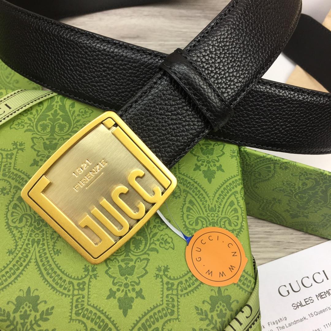 Gucci Leather Belt  35mm - FashionPlug