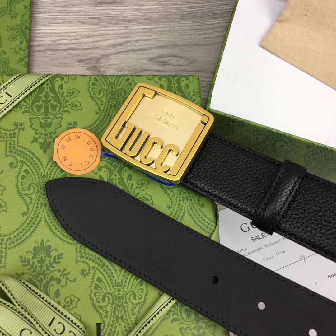 Gucci Leather Belt  35mm - FashionPlug