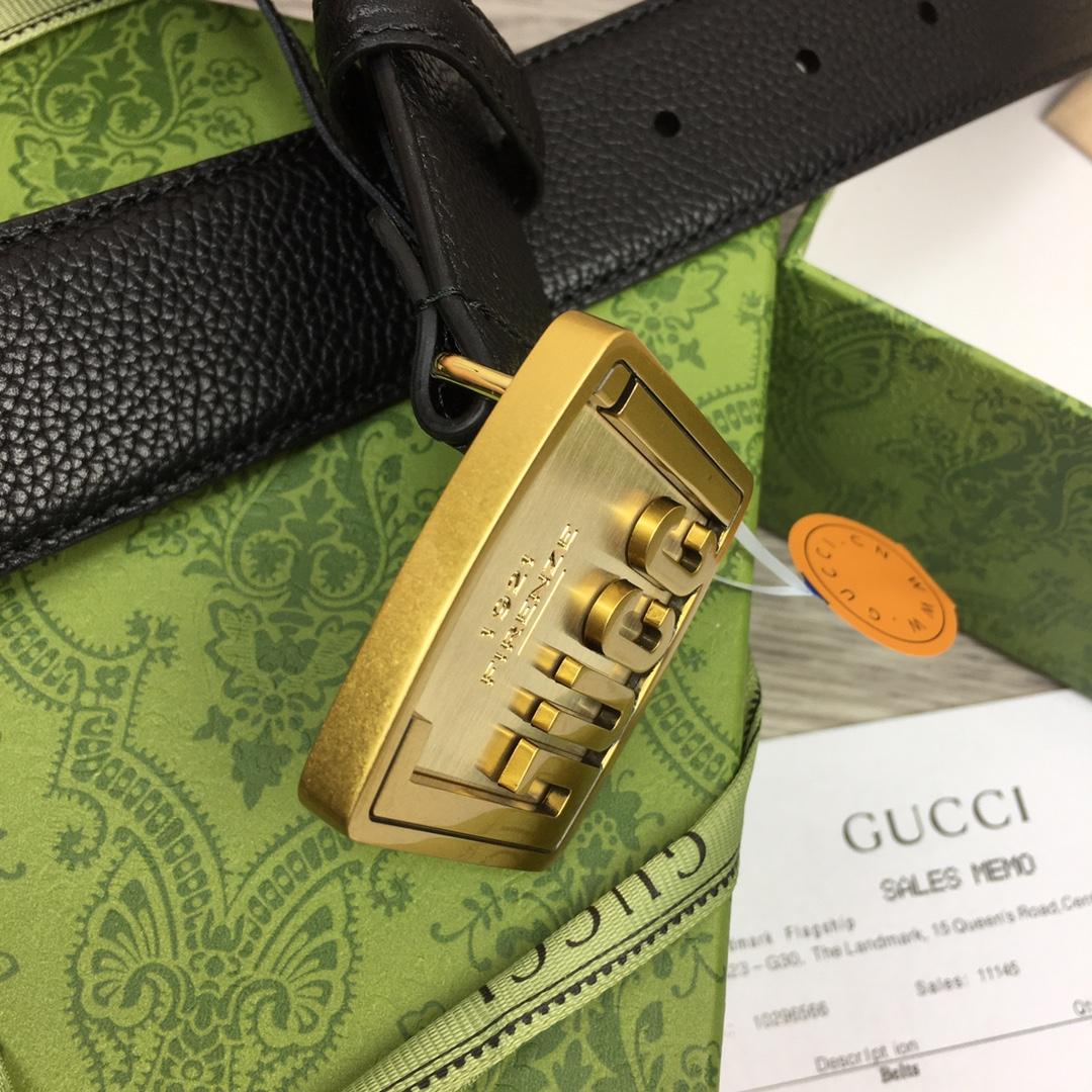 Gucci Leather Belt  35mm - FashionPlug