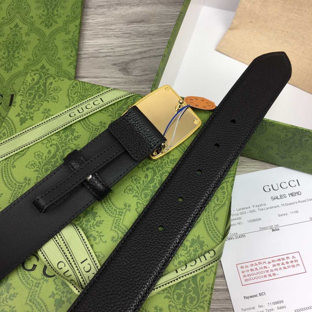 Gucci Leather Belt  35mm - FashionPlug
