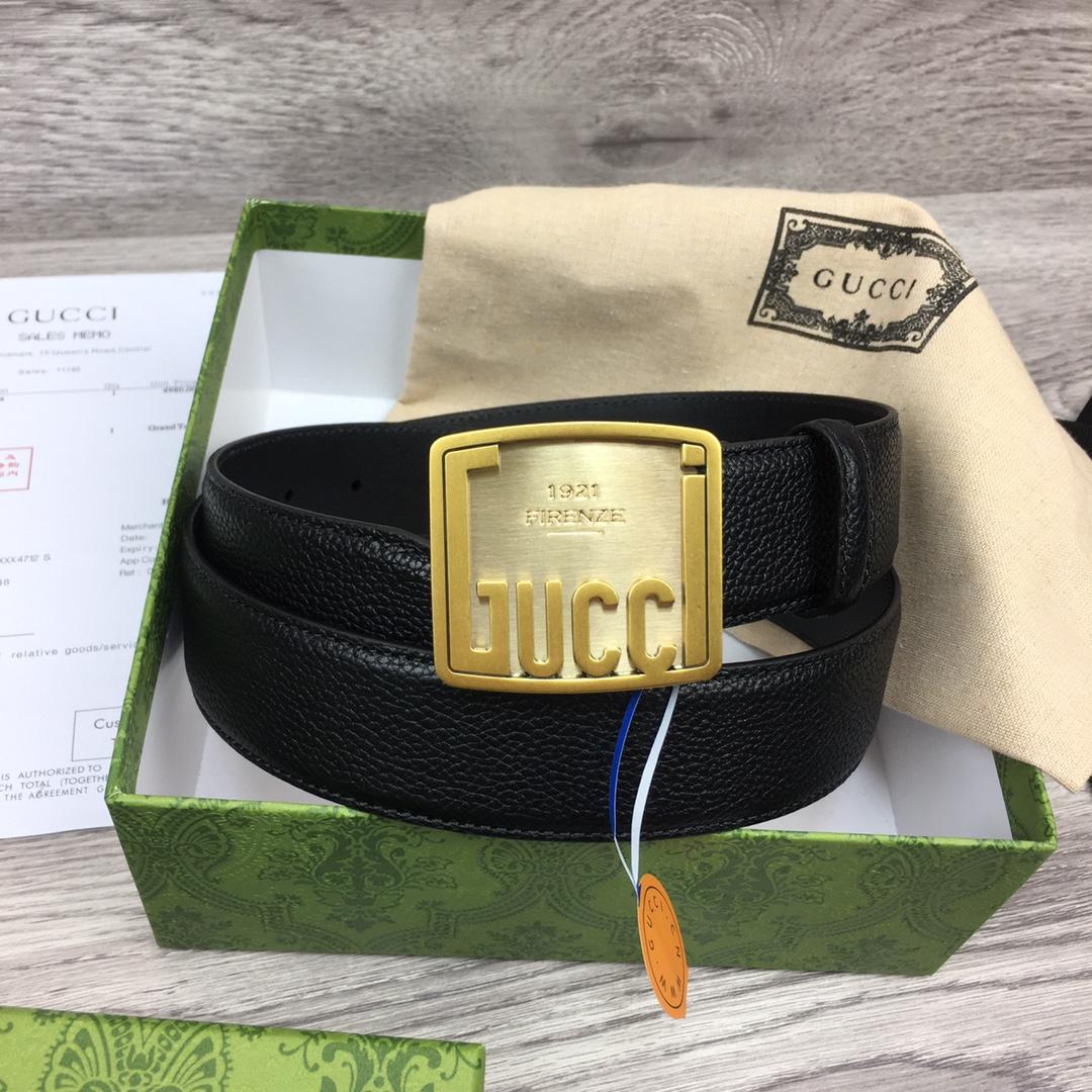 Gucci Leather Belt  35mm - FashionPlug