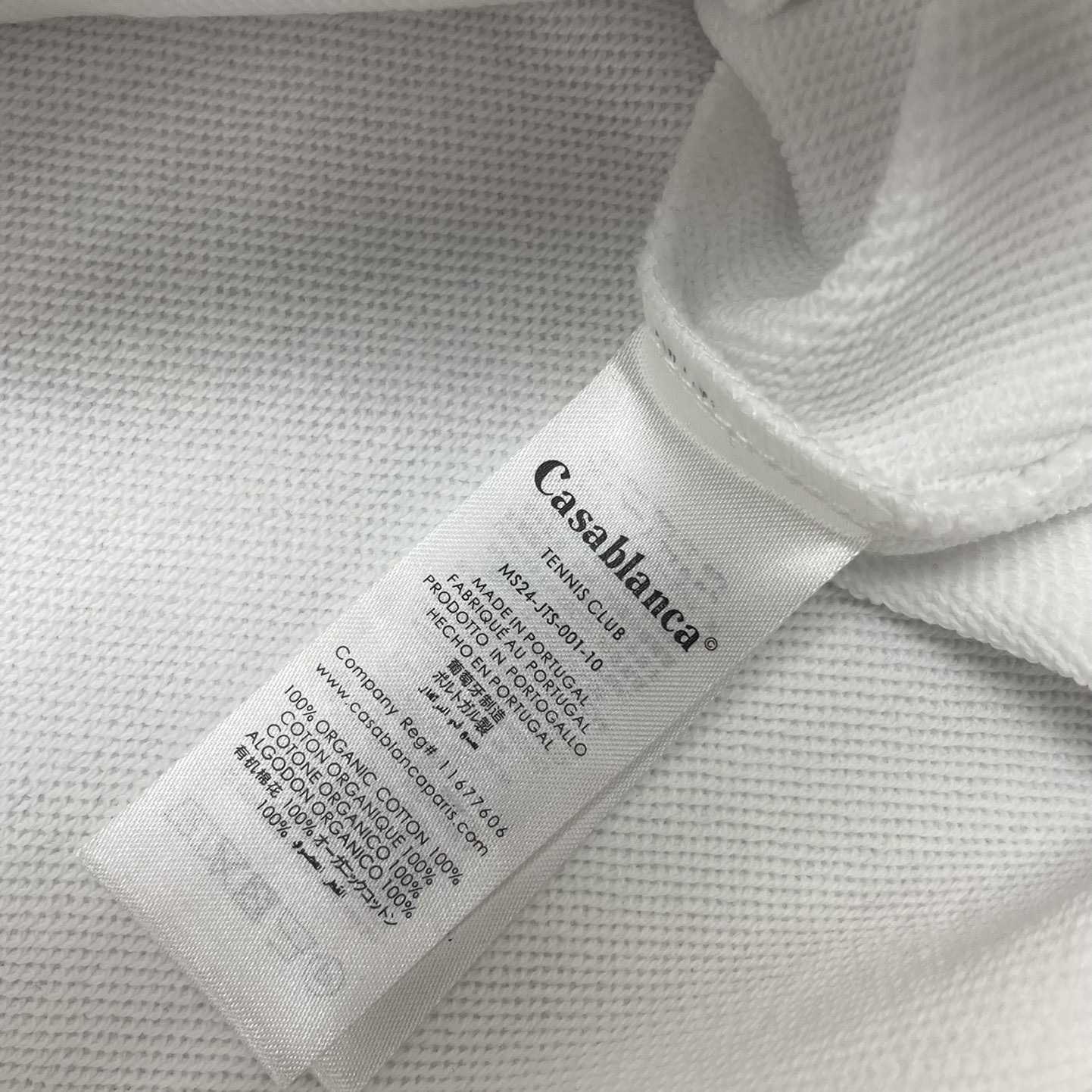 Casablanca White Gradient Arch Organic Cotton Hoodie    c806 - FashionPlug