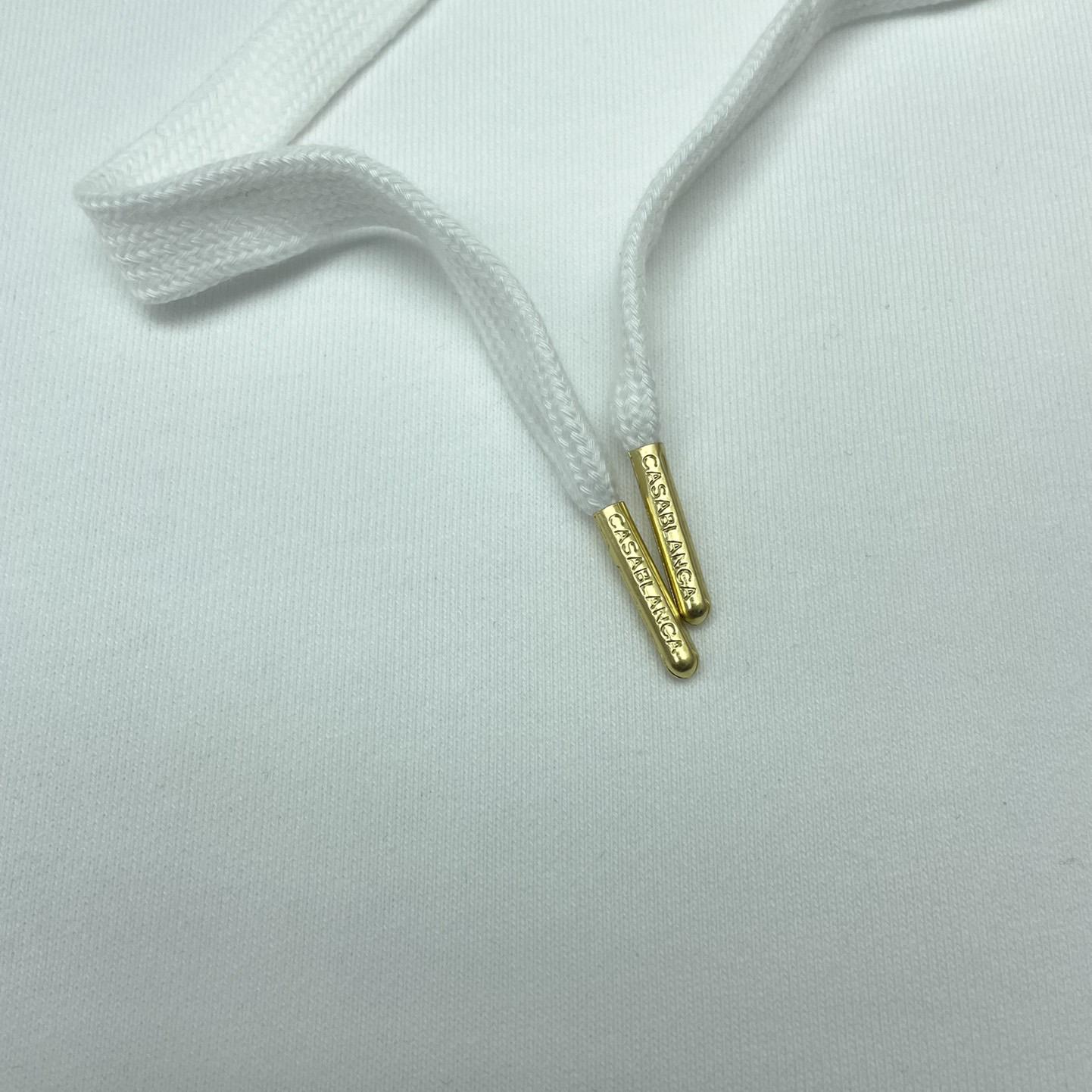 Casablanca White Gradient Arch Organic Cotton Hoodie    c806 - FashionPlug