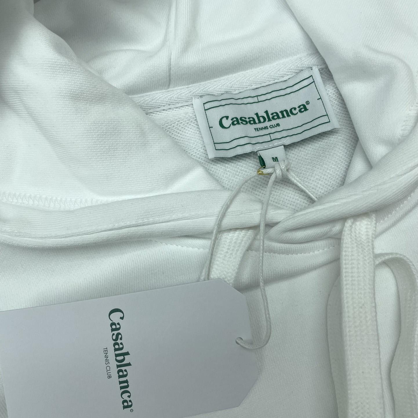Casablanca White Gradient Arch Organic Cotton Hoodie    c806 - FashionPlug