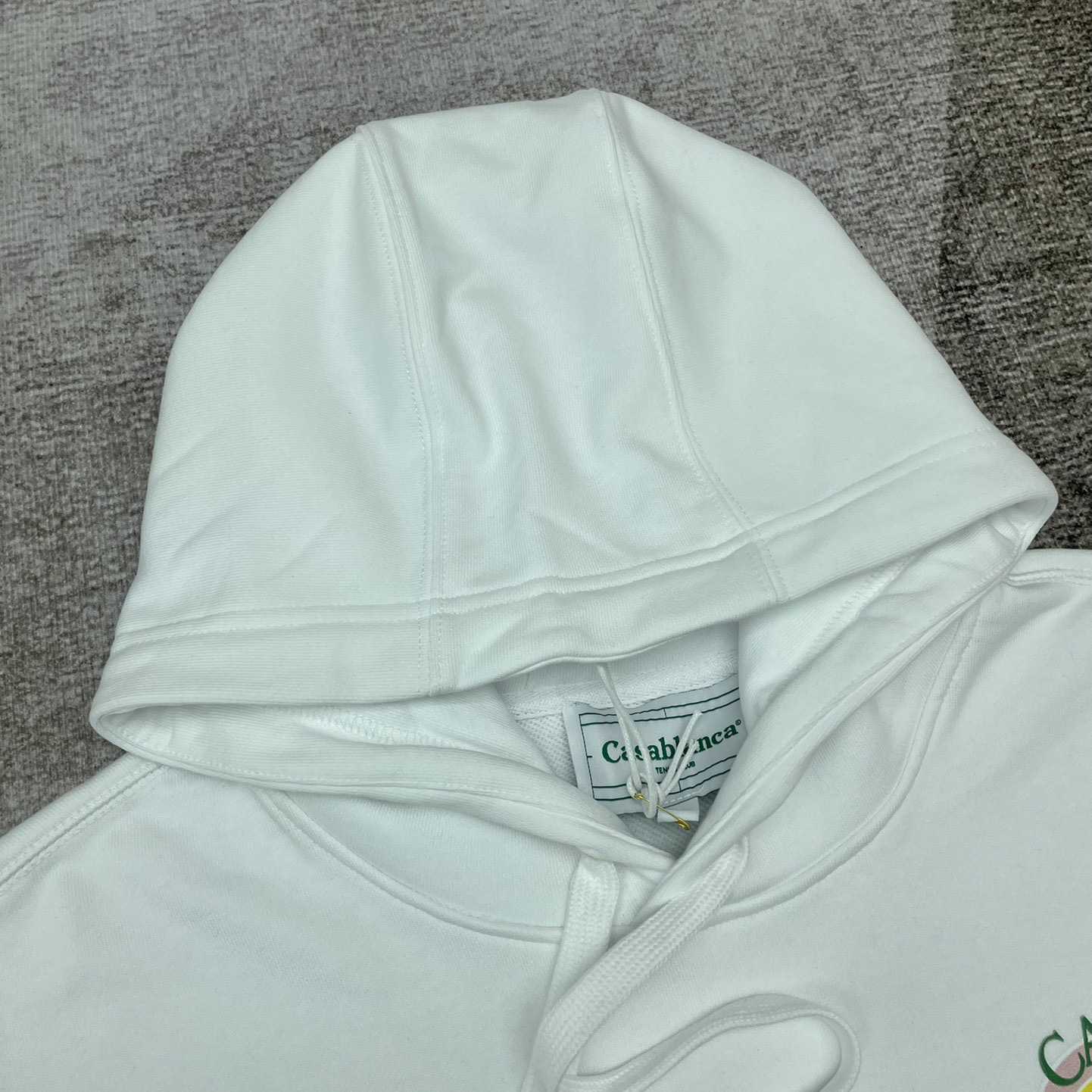 Casablanca White Gradient Arch Organic Cotton Hoodie    c806 - FashionPlug
