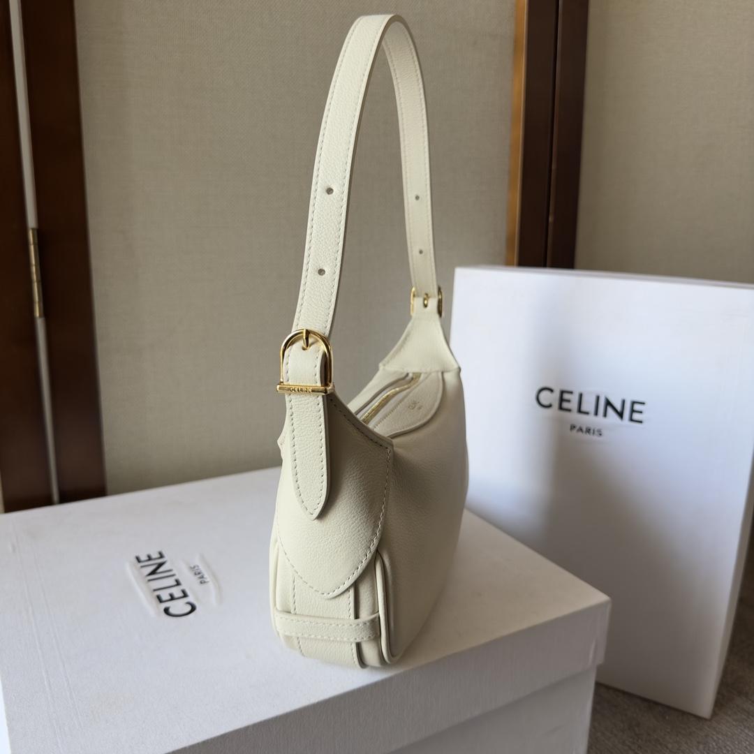 Celine Mini Romy In Supple Calfskin - FashionPlug