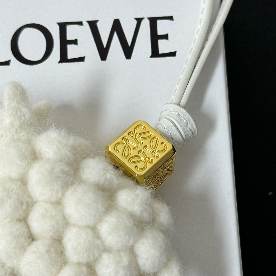 Loewe Sheep charm In Felt And Calfskin - FashionPlug