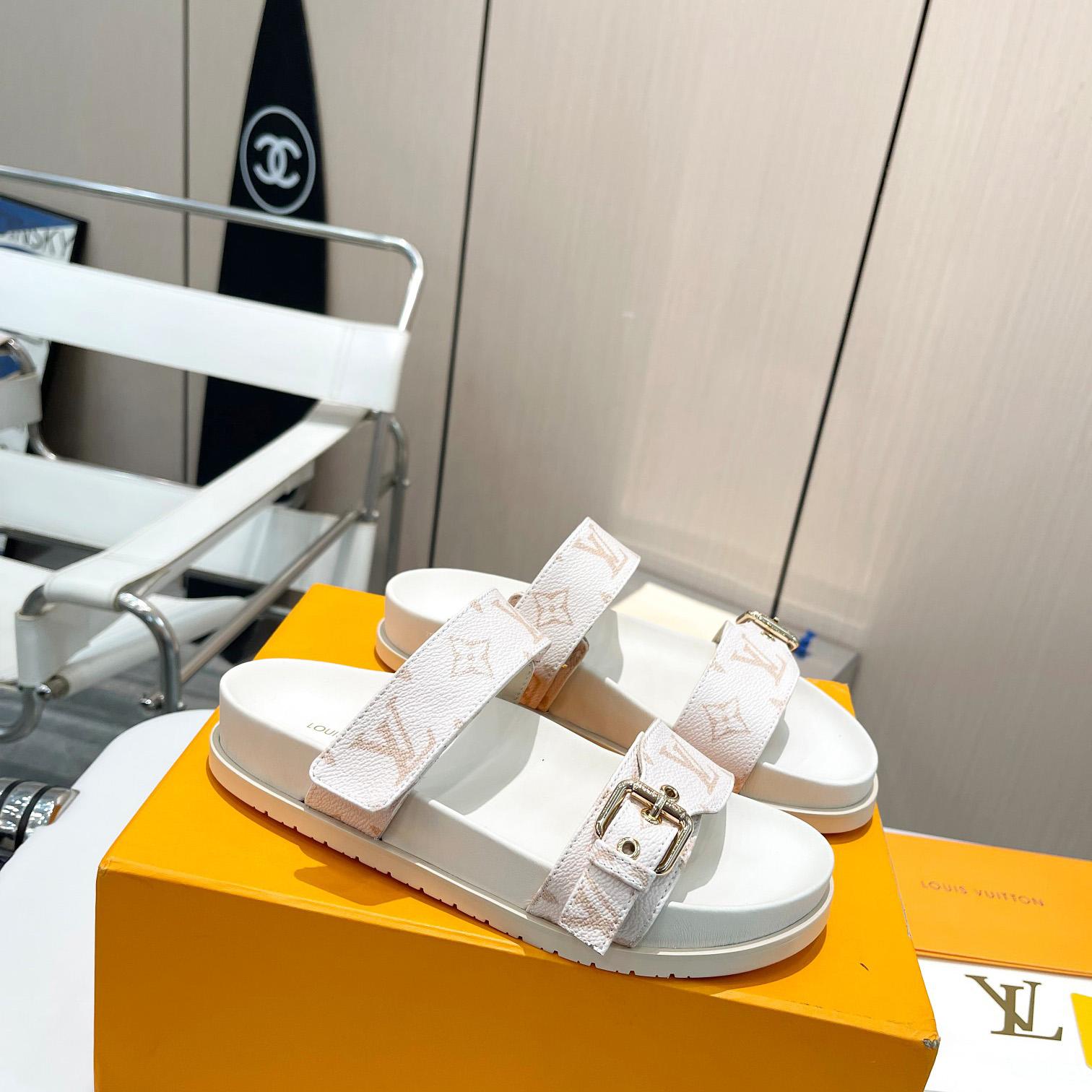 Louis Vuitton Bom Dia Flat Comfort Mule     1ACHYI - FashionPlug