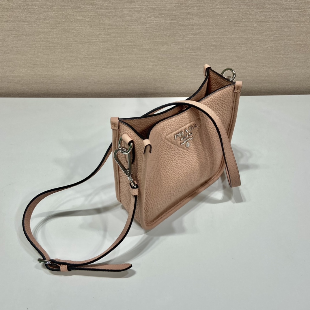 Prada Logo-Plaque Shoulder Bag   (19x20x6cm) - FashionPlug