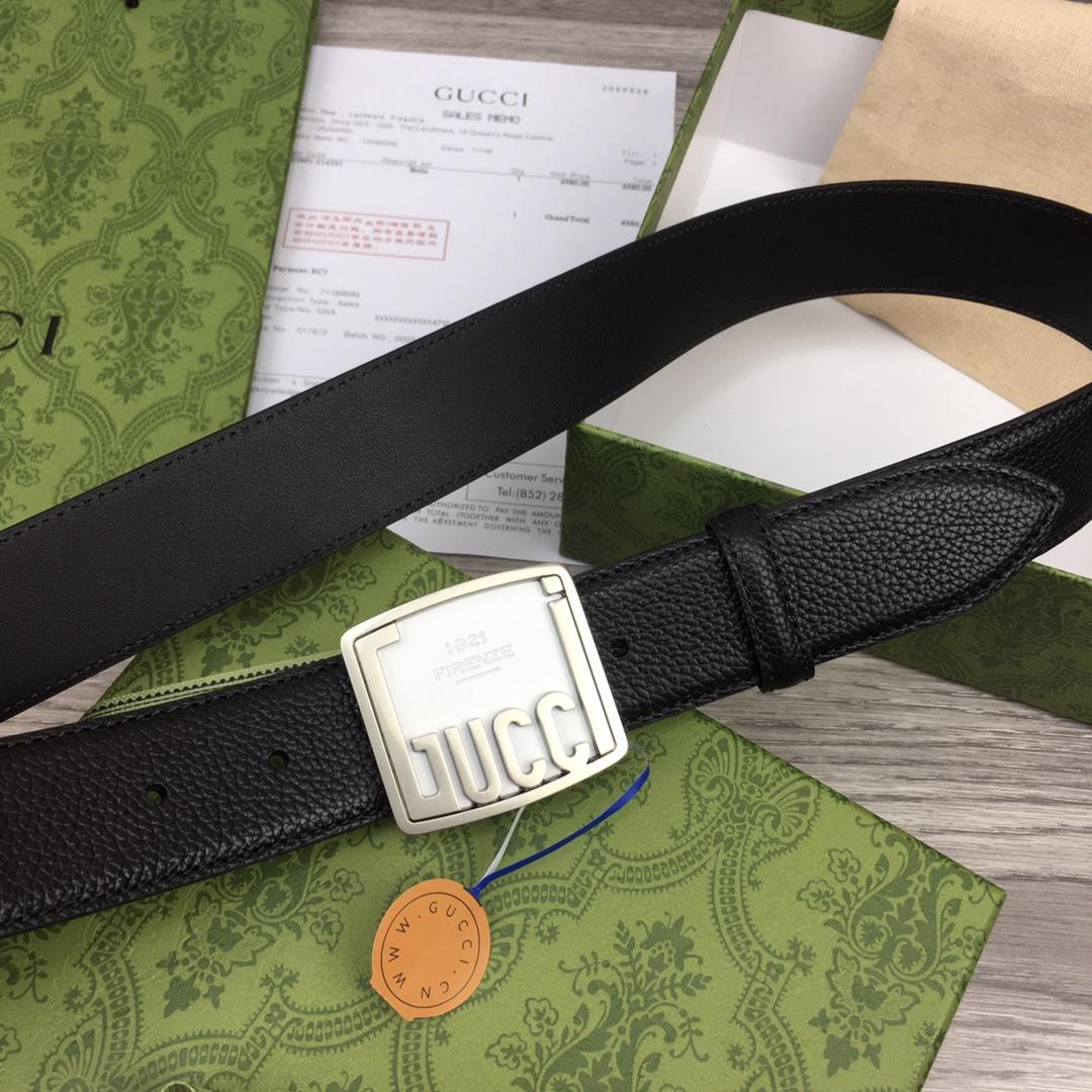 Gucci Leather Belt  35mm - FashionPlug