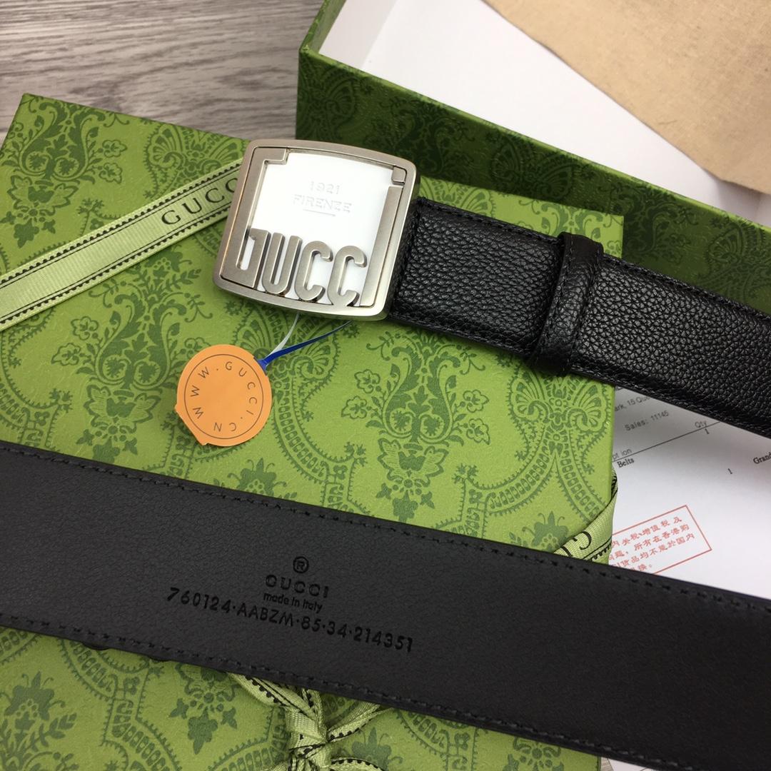 Gucci Leather Belt  35mm - FashionPlug
