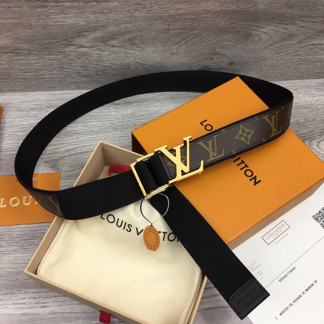 Louis Vuitton Monogram Belt  35mm - FashionPlug