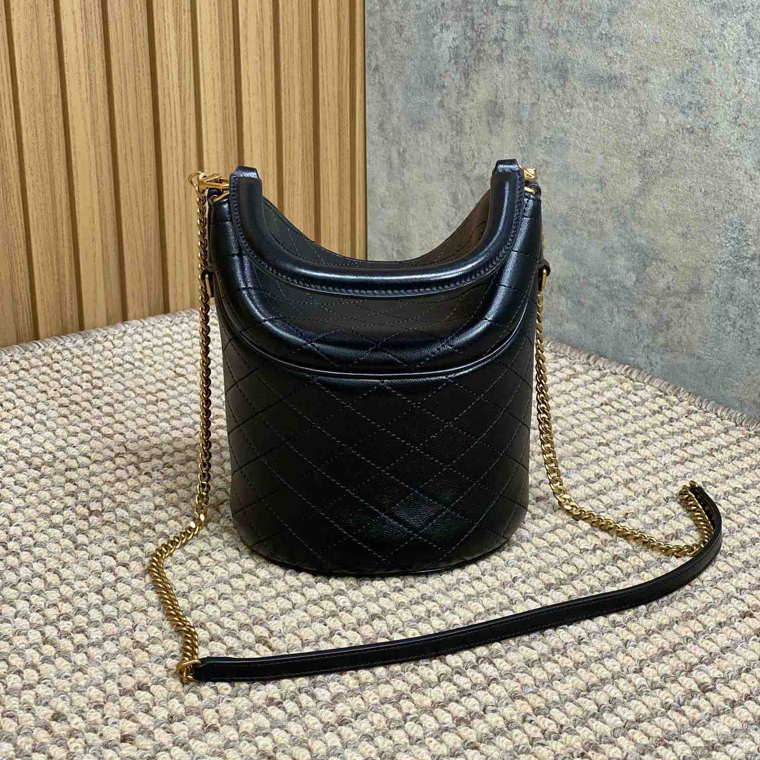 Saint Laurent Gaby Bucket Bag In Lambskin  - FashionPlug
