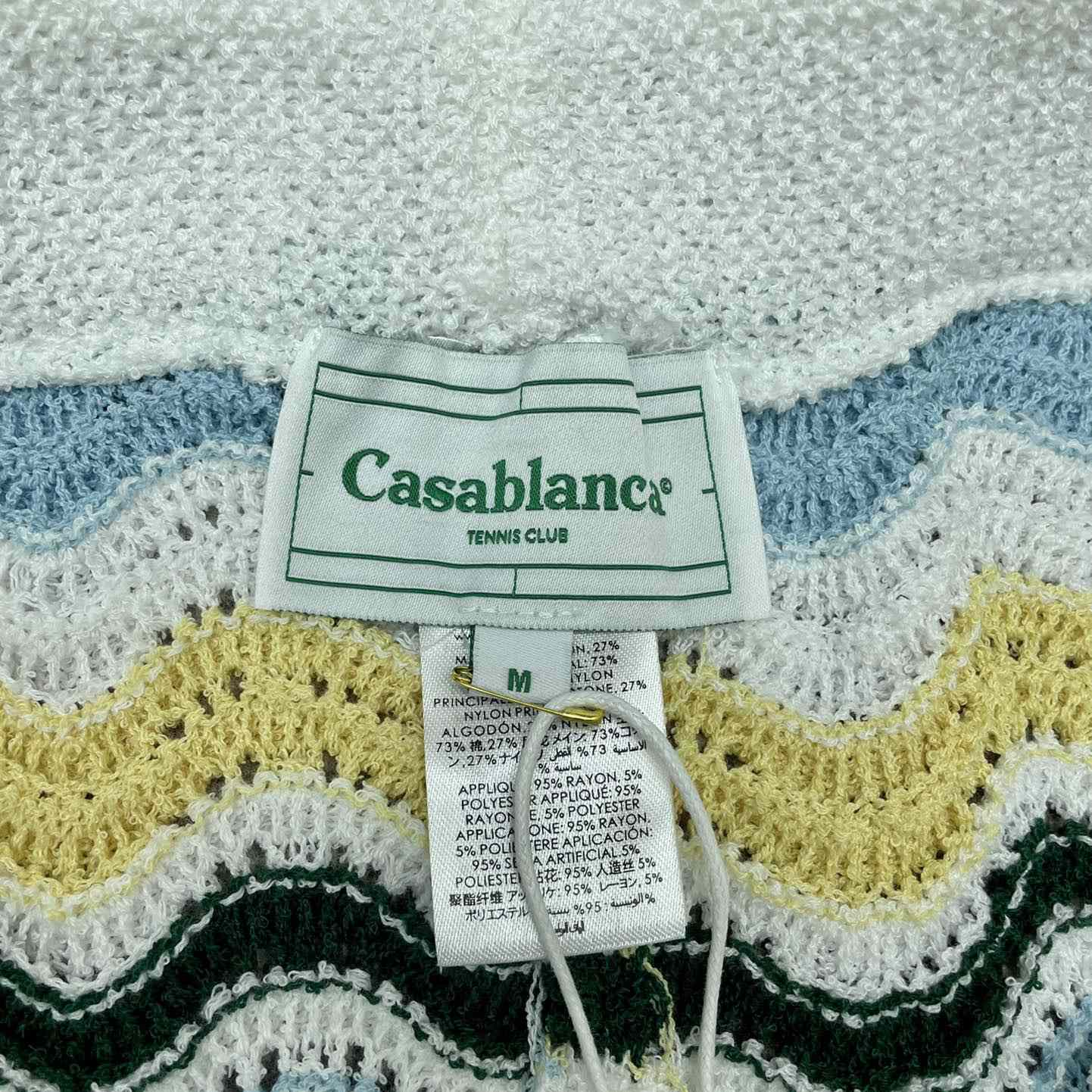 Casablanca Wavy Knit Cotton Shorts   m1029 - FashionPlug