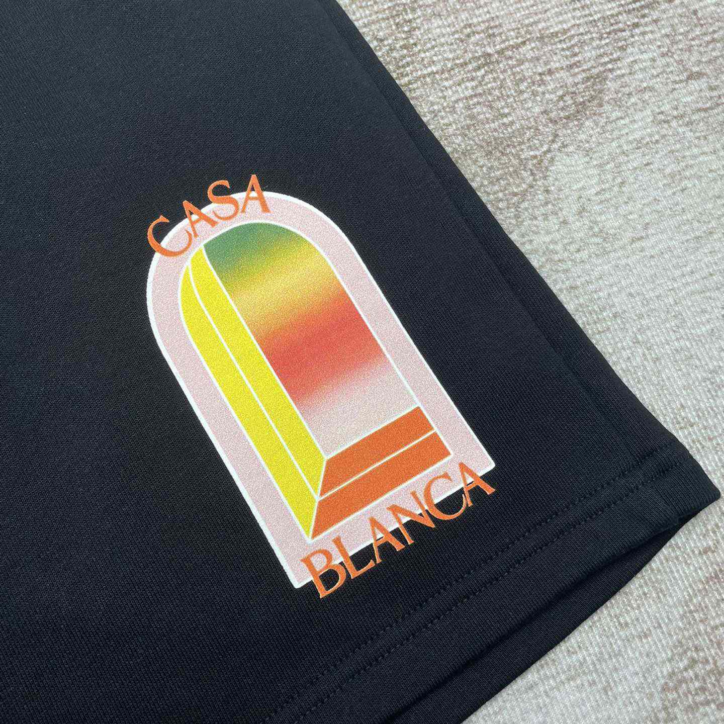 Casablanca Sweat Shorts   c808 - FashionPlug