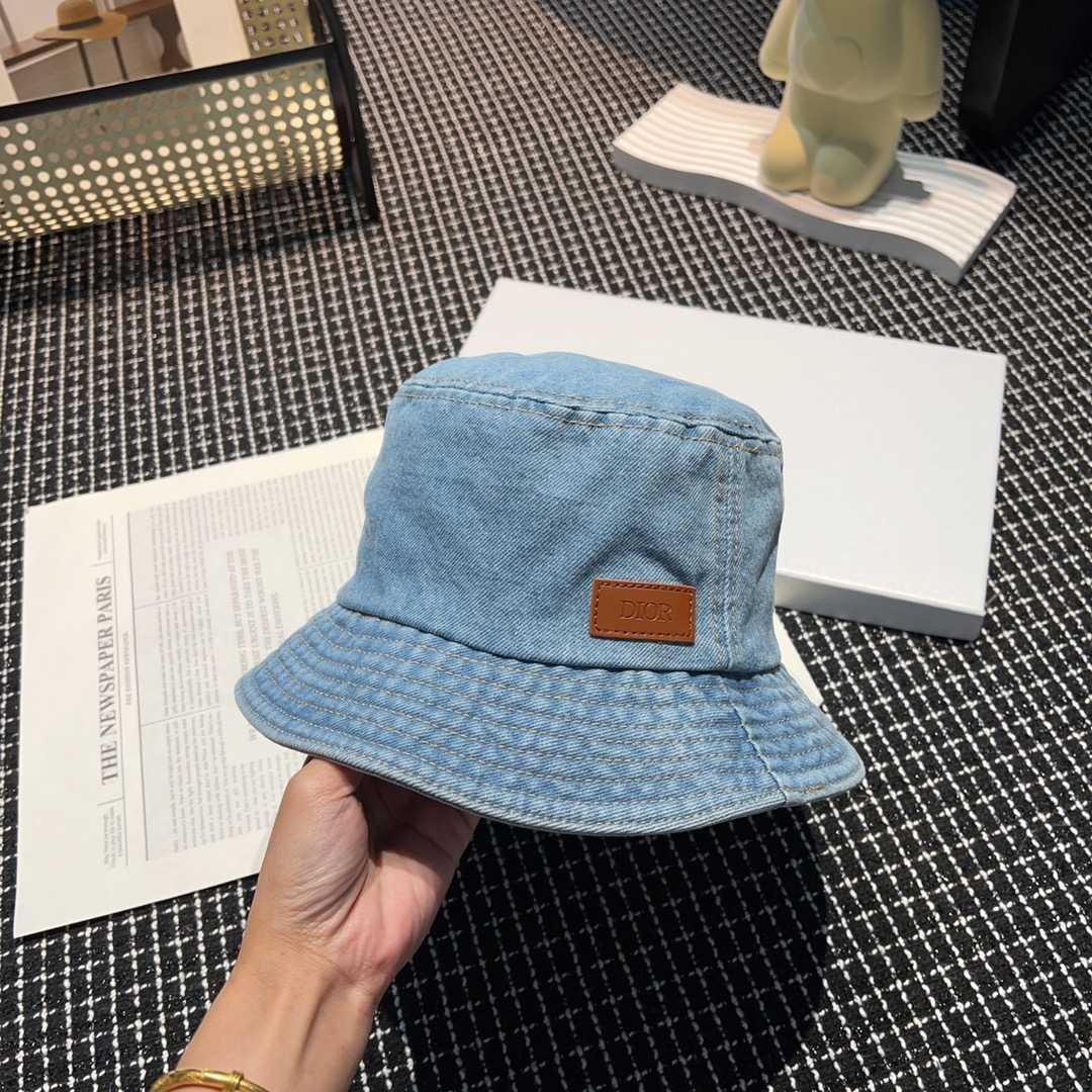 Dior Denim Bucket Hat - FashionPlug