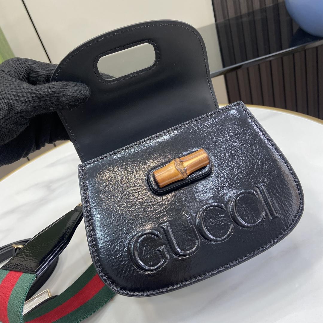 Gucci Bamboo 1947 Mini Top Handle Bag - FashionPlug