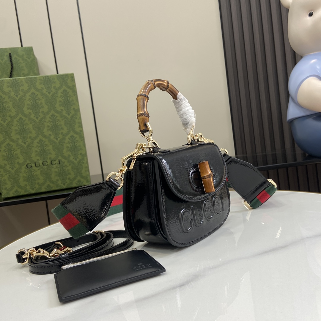 Gucci Bamboo 1947 Mini Top Handle Bag - FashionPlug