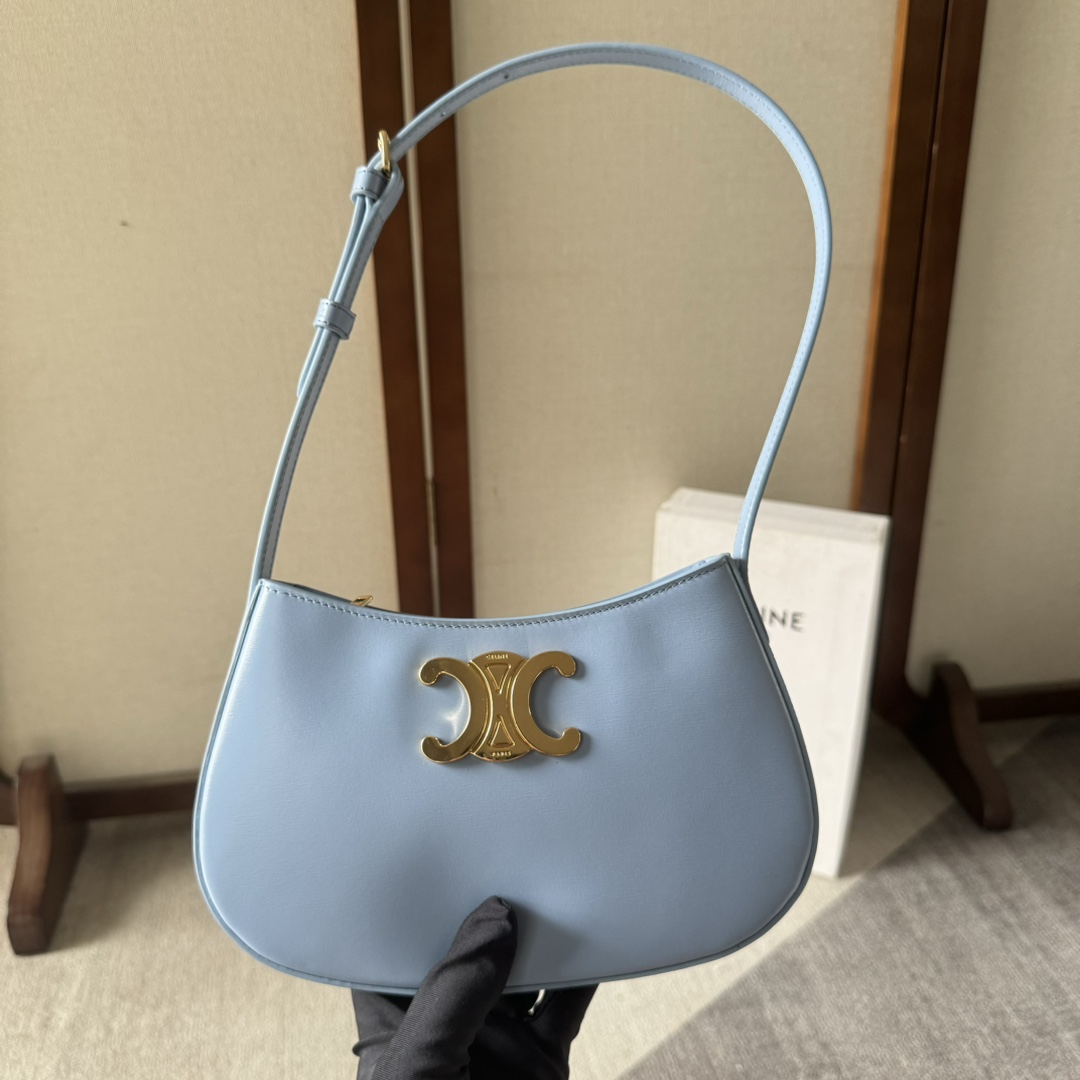 Celine Medium Tilly Bag In Shiny Calfskin  - FashionPlug