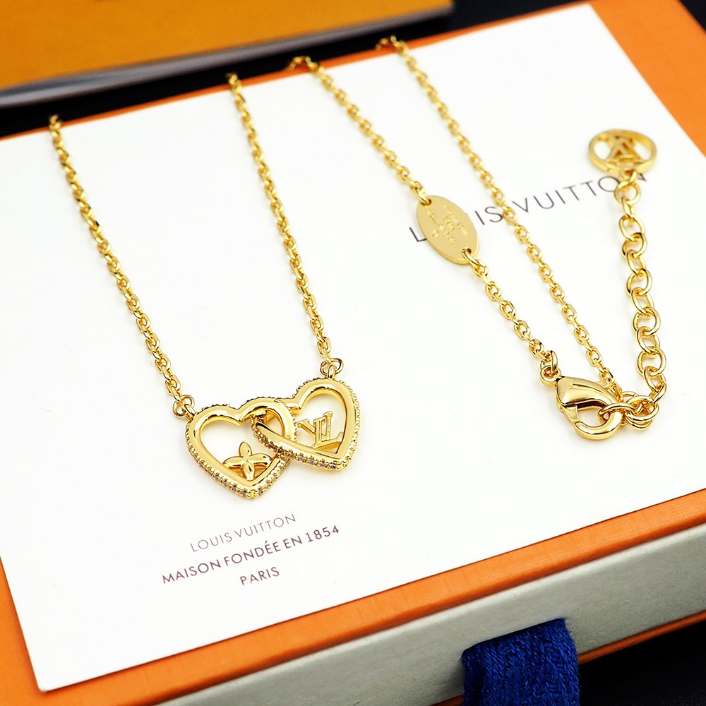 Louis Vuitton My LV Love Necklace - FashionPlug