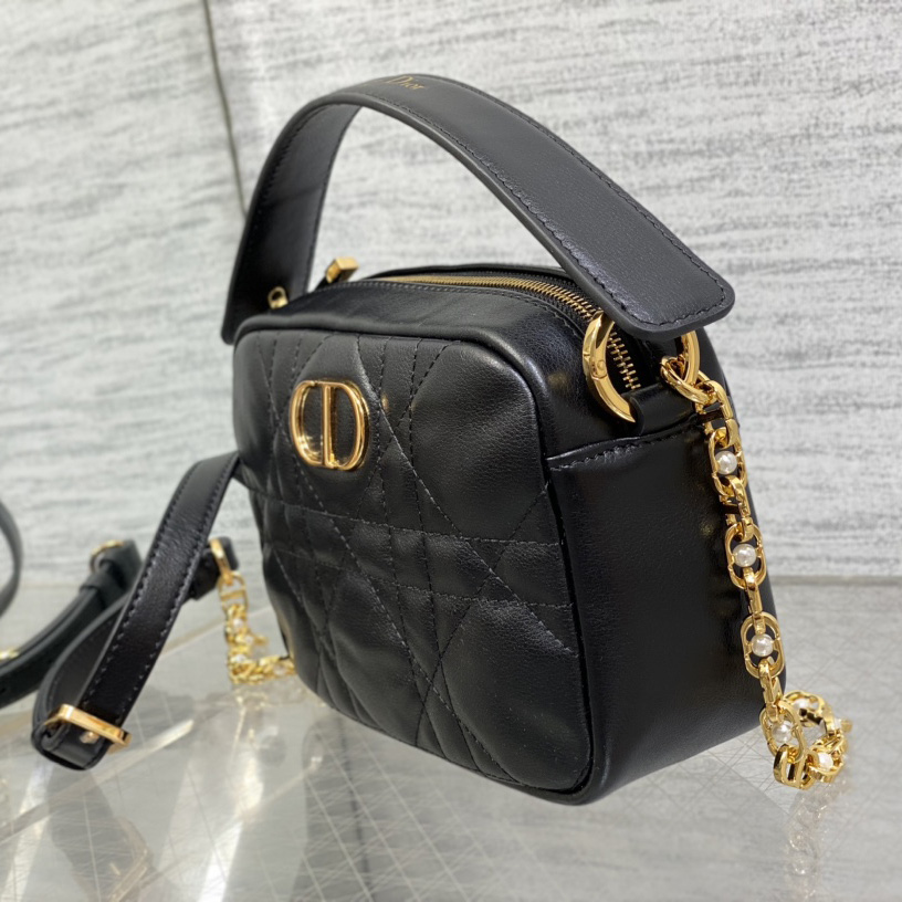 Dior Small Dior Caro Top Handle Camera Bag - FashionPlug
