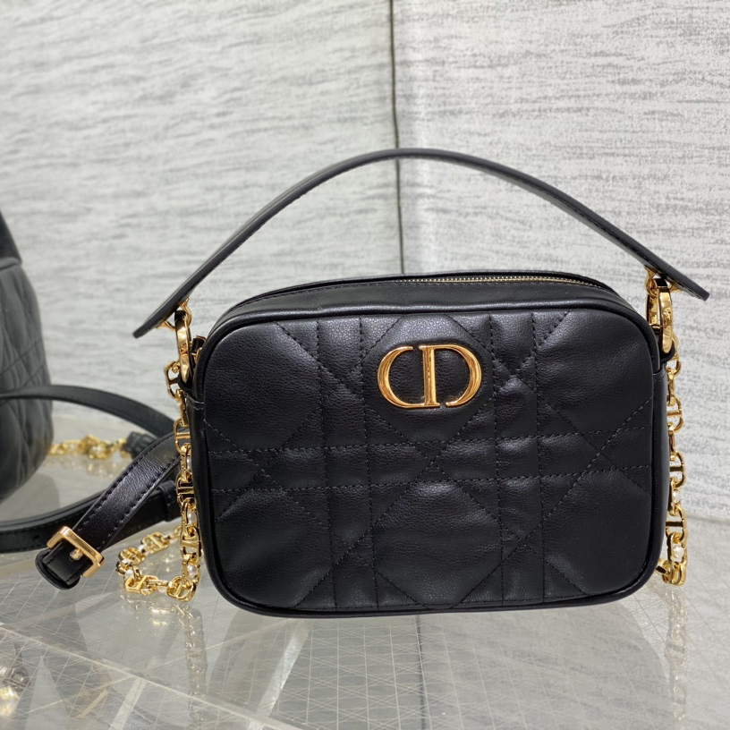 Dior Small Dior Caro Top Handle Camera Bag - FashionPlug