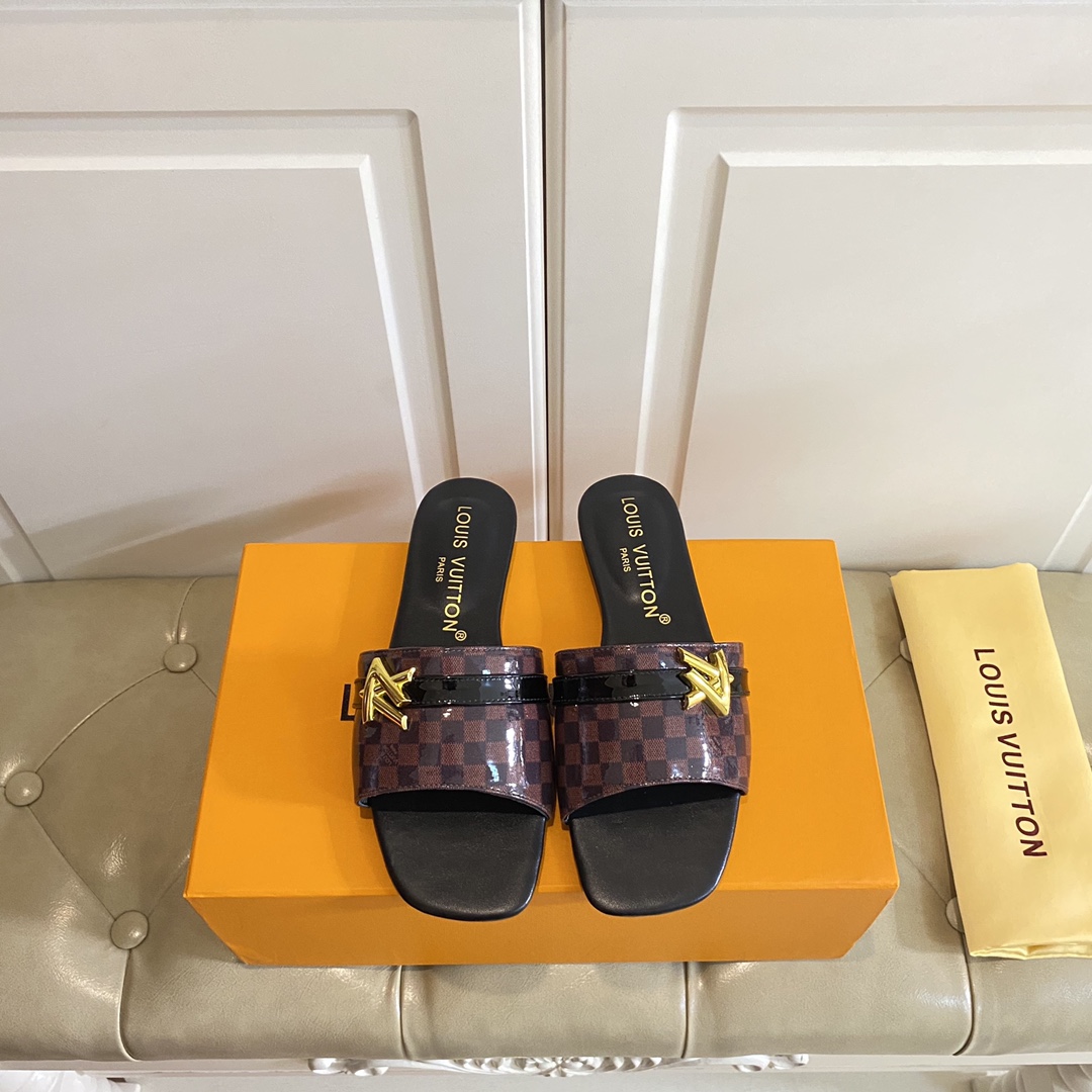Louis Vuitton Neo Revival Flat Mule   1ACSP3 - FashionPlug