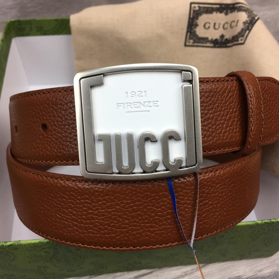 Gucci Leather Belt  35mm - FashionPlug