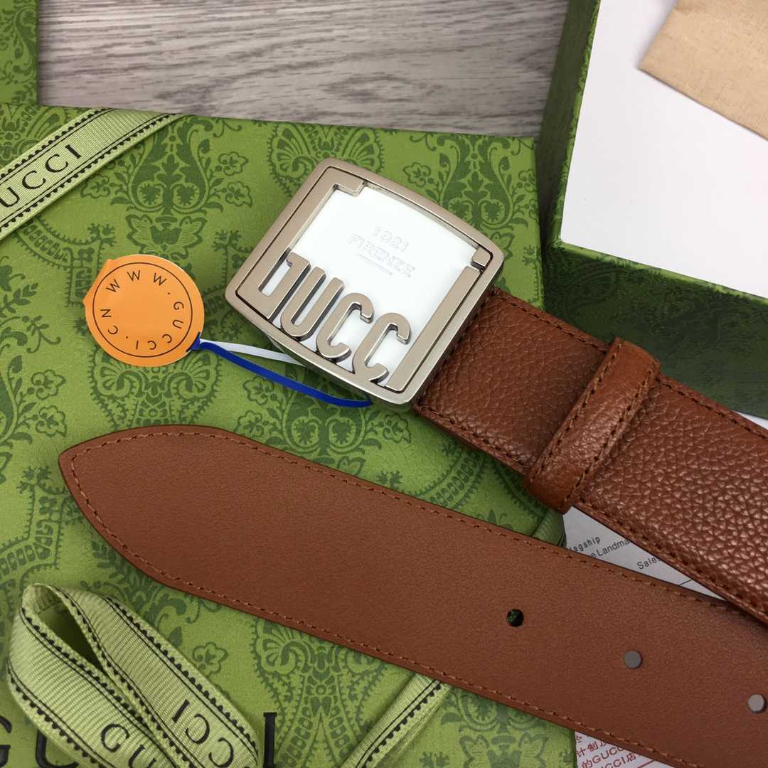 Gucci Leather Belt  35mm - FashionPlug