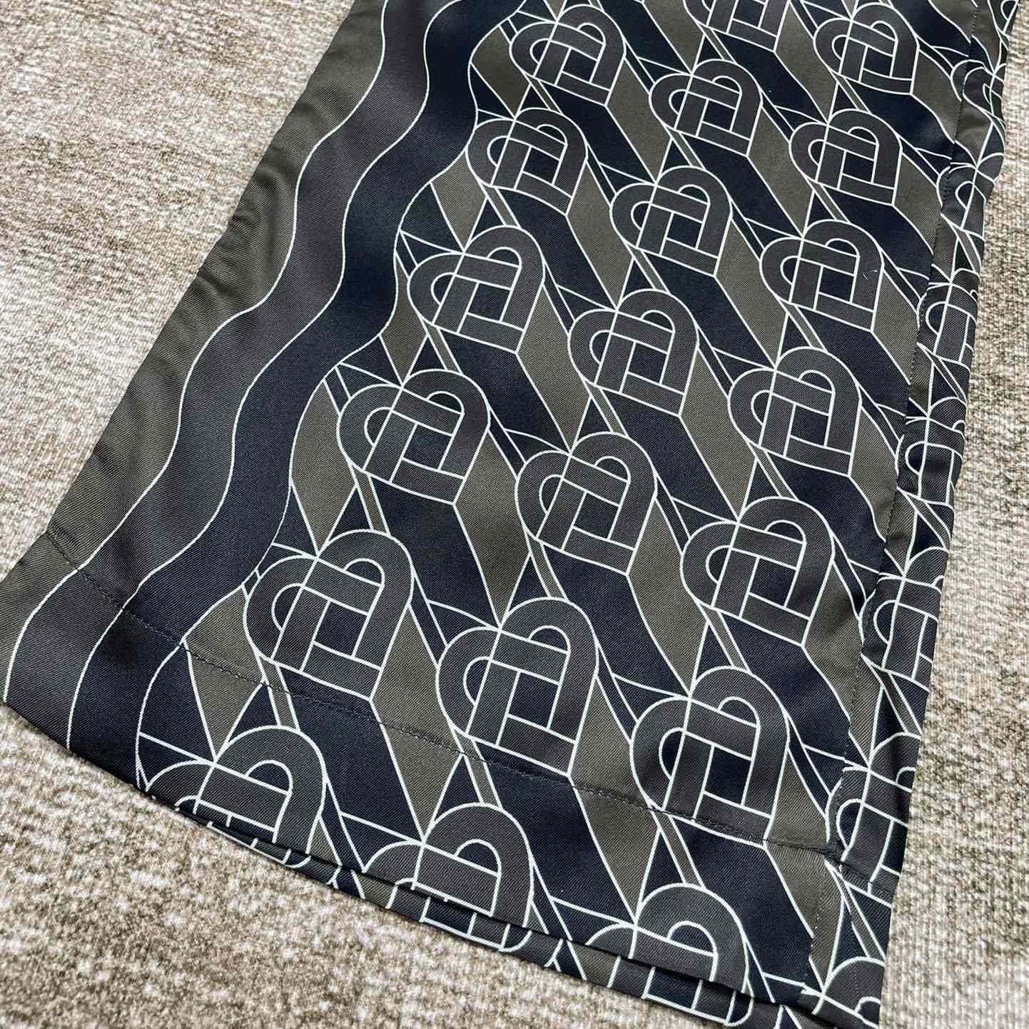 Casablanca Heart Monogram-print Silk Trousers CA3463 - FashionPlug